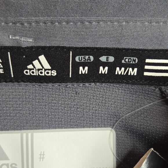 NWT Adidas Climacool Utility Short Sleeve Polo in Grey Women's Size Medium - Picture 5 of 5